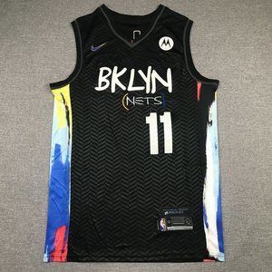 Brooklyn Nets #11 Kyrie Irving City Black Jersey